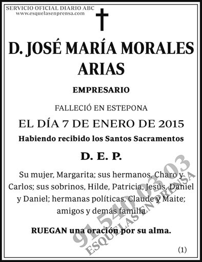 José María Morales Arias